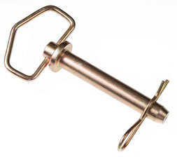 Double HH Zinc Plated Heat Treated Hitchpin with Clip