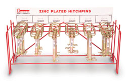 Double HH Zinc Plated Hitchpin Display 